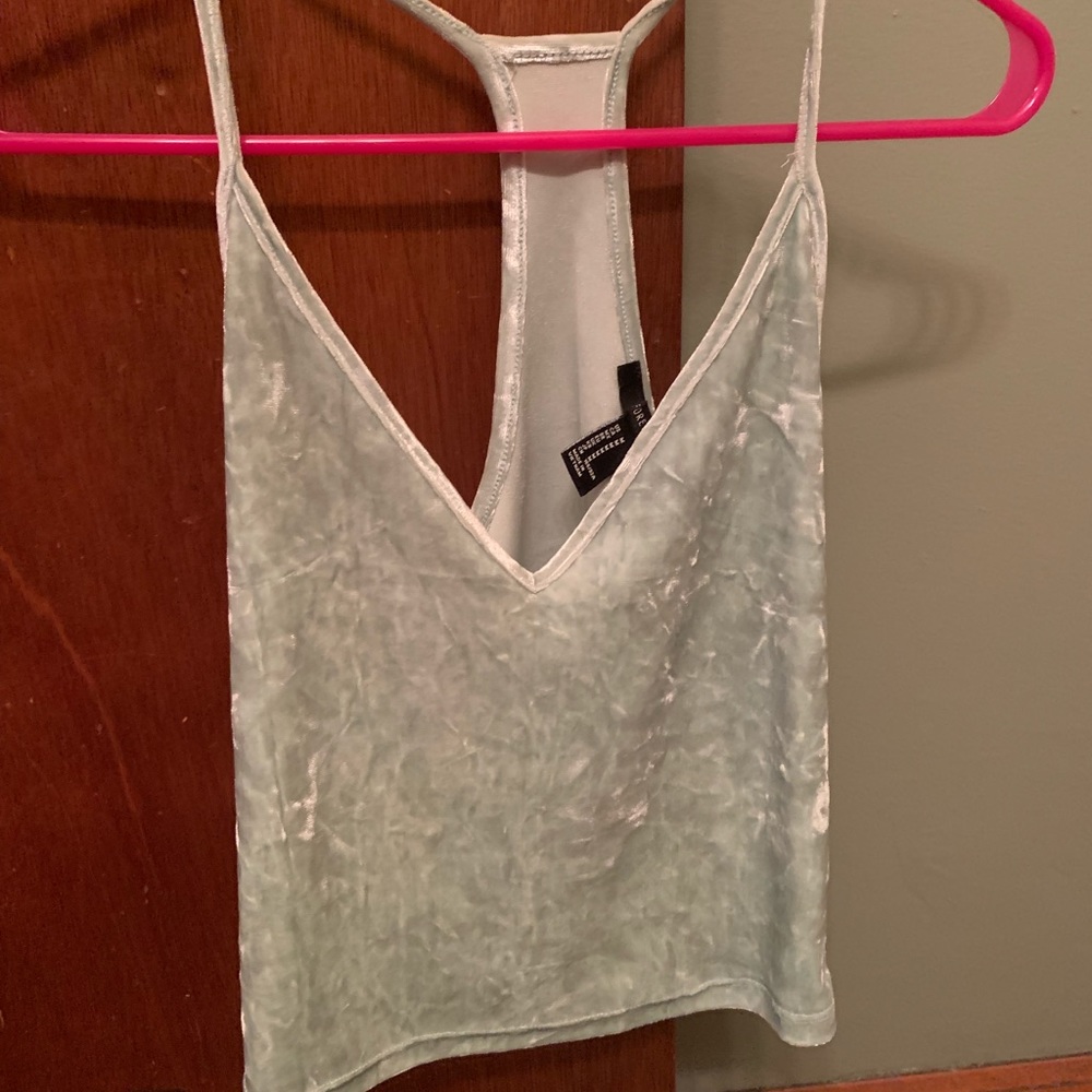 Forever 21 Velvet Crop Top